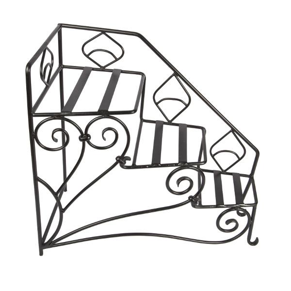 Achla Designs Peacock Steps FC04L & FC04R - Elegant Garden Stairs for Outdoor Decor, Perfect for Patios, Walkways, and Landscaping