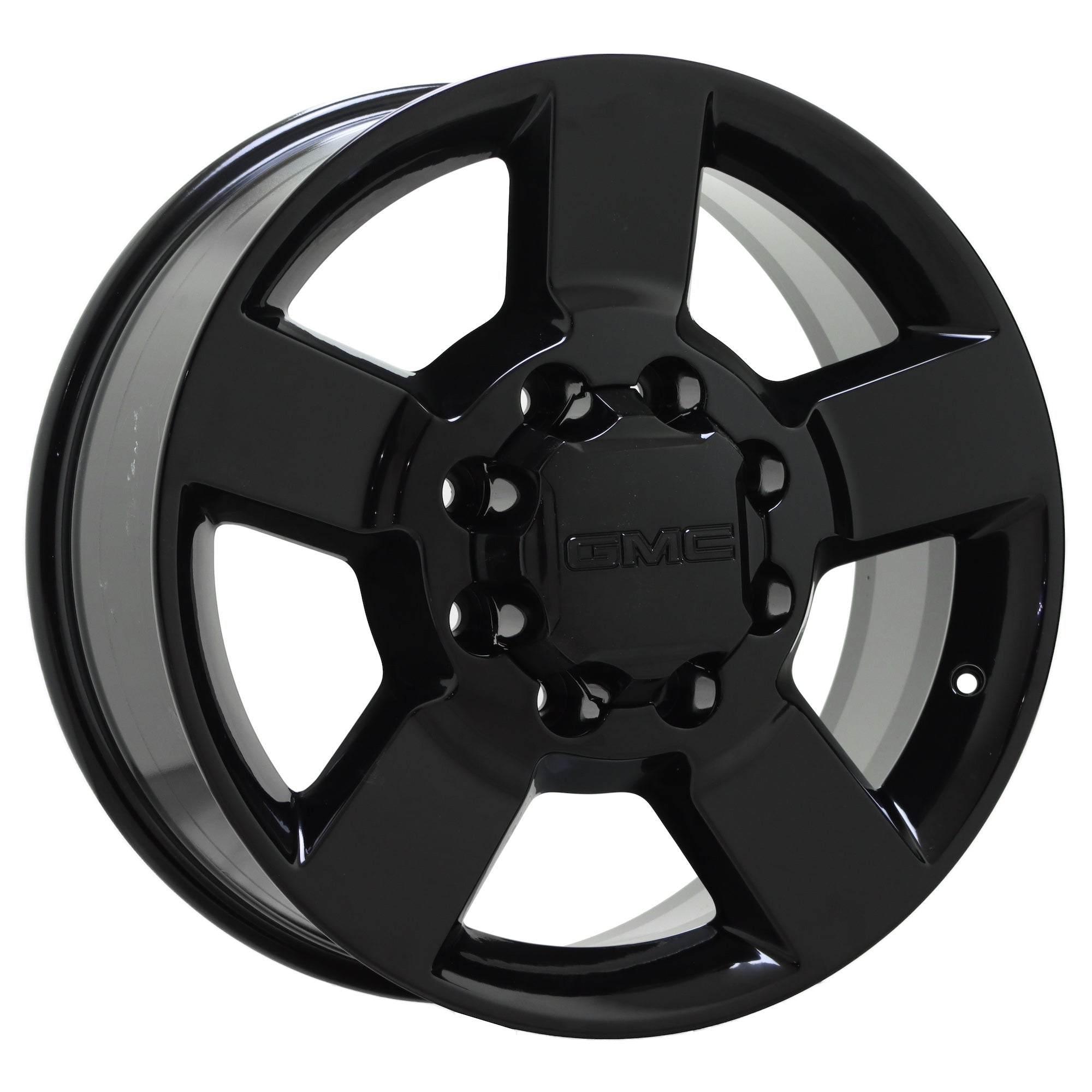 20 GMC Sierra 2500 3500 Gloss Black OEM Factory Wheels Rims Set 5771 EXCHANGE - Perfect for Off-Roading, Truck Upgrades & Replacement Parts