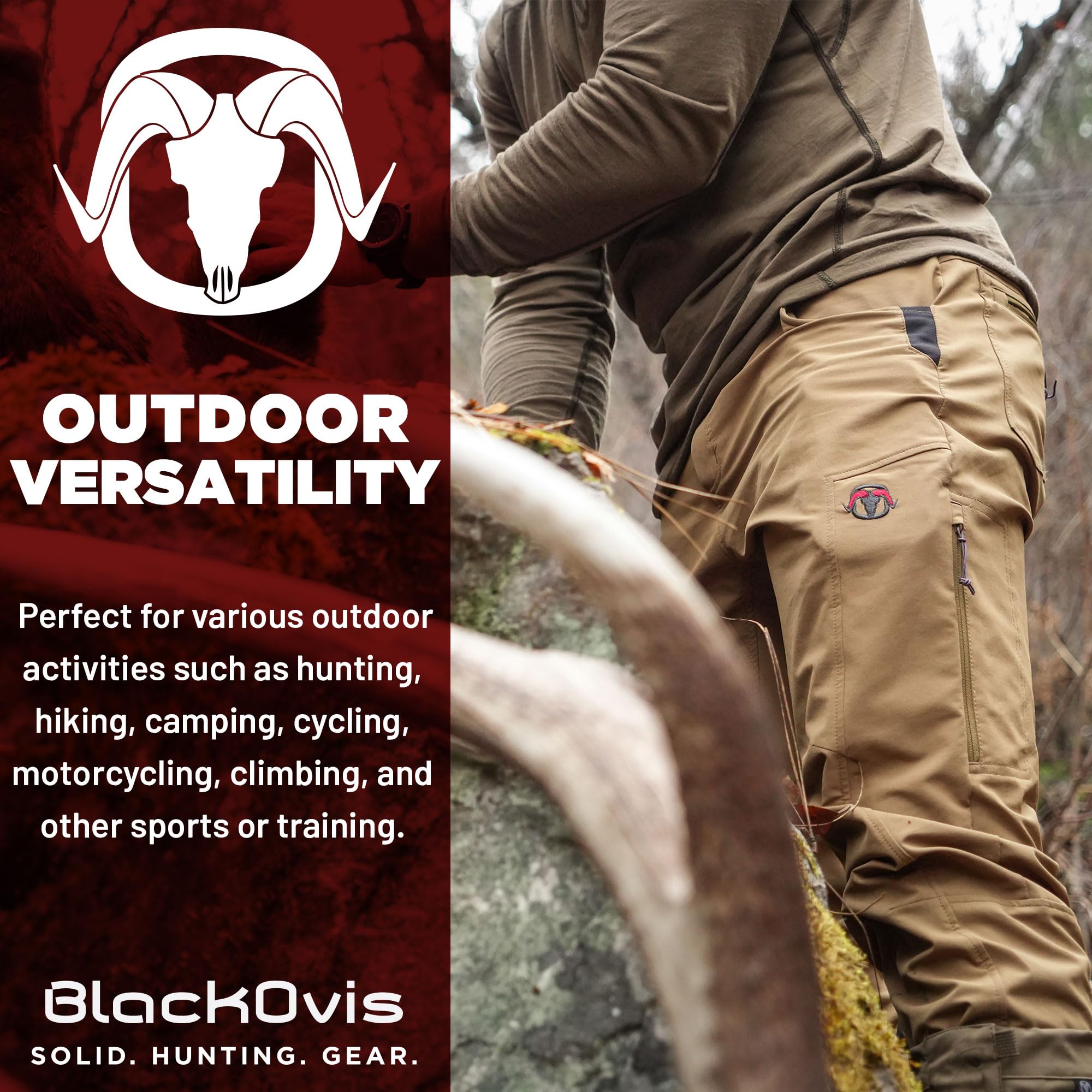 Granite Peak Midweight Hiking Pants for Men - Durable Outdoor Adventure Pants with Quick-Dry Technology - Perfect for Hiking, Camping & Trail Running
