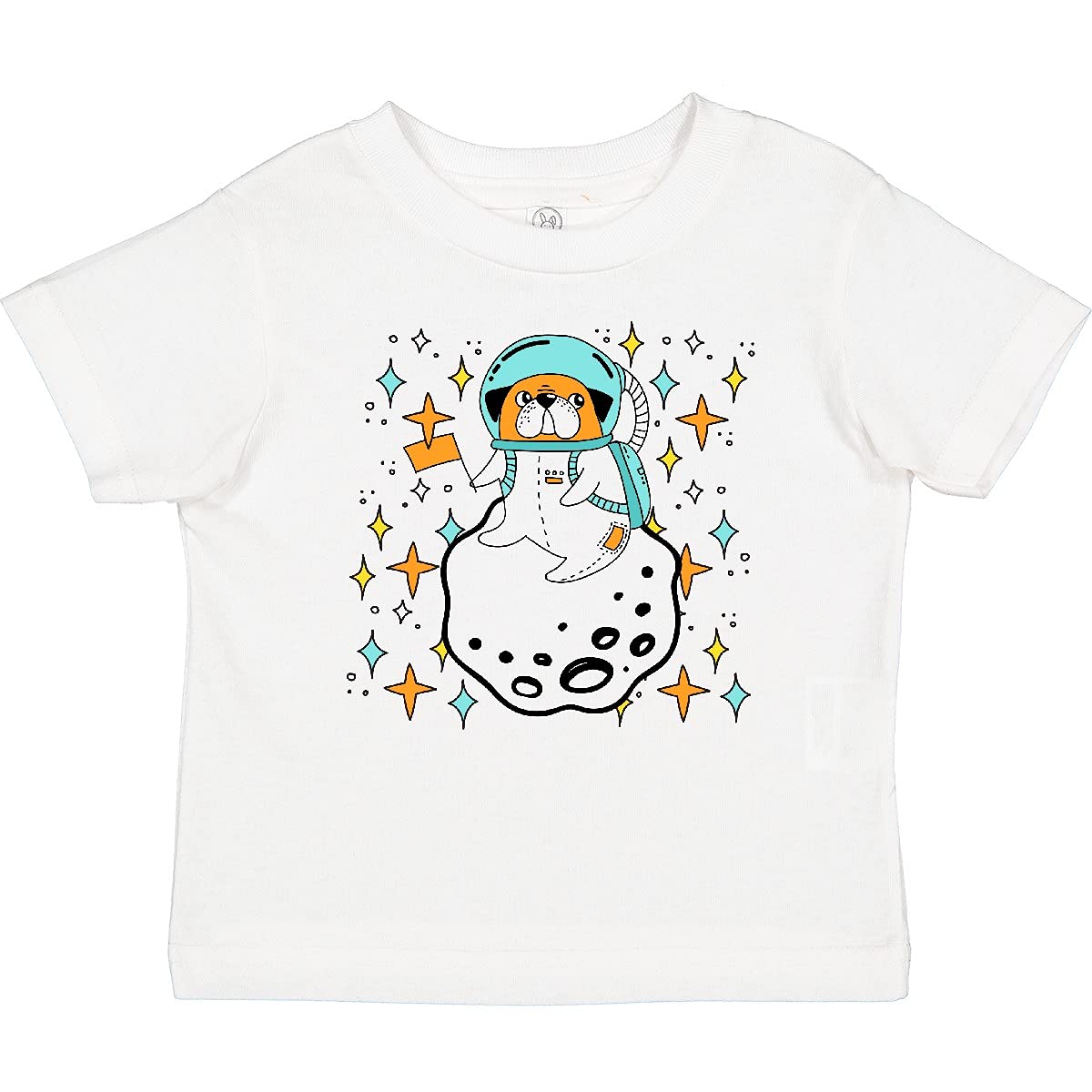 Inktastic Pug Astronaut Space Baby T-Shirt - Cute Dog Lover Gift for Kids & Adults - Perfect for Birthday, Christmas & Space Theme Parties
