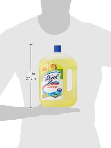 Lizol Citrus Floor Cleaner 2L + Free Harpic Original Toilet Cleaner 500ml | Powerful Disinfection for Kitchen, Bathroom & Hard Floors | Fresh Citrus Scent
