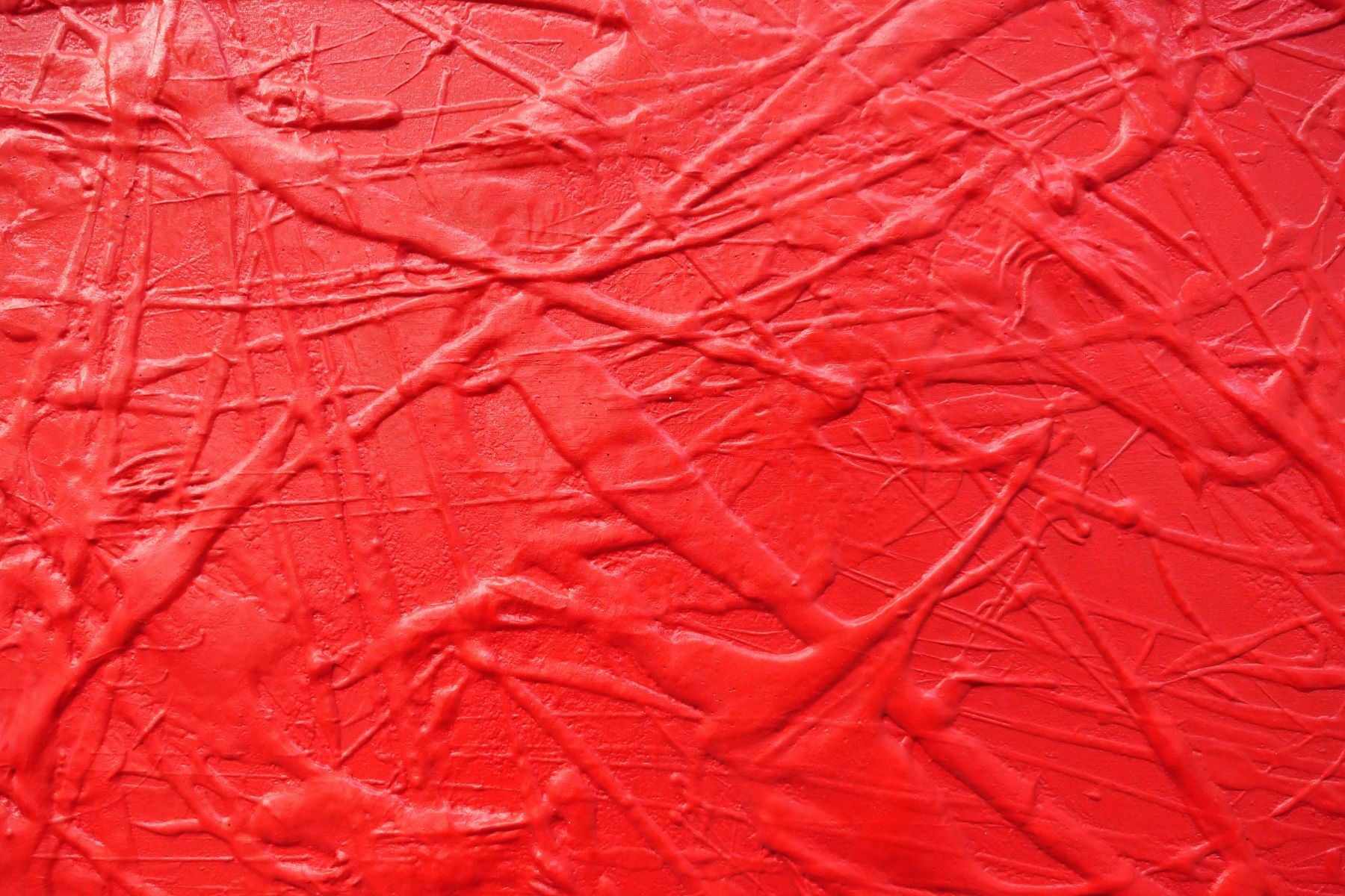 Red Devil 160cm x 100cm Red Textured Abstract Canvas Art - Modern Wall Decor for Living Room, Bedroom & Office