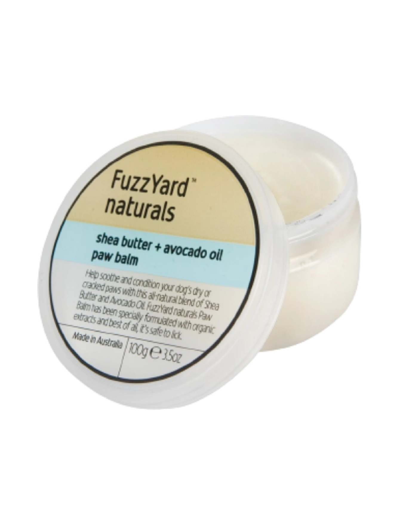 Fuzzyard Shea Butter & Avocado Oil Paw Balm for Dogs - 100g Natural Moisturizing Dog Paw Protector - Perfect for Dry, Cracked Paws & Winter Protection