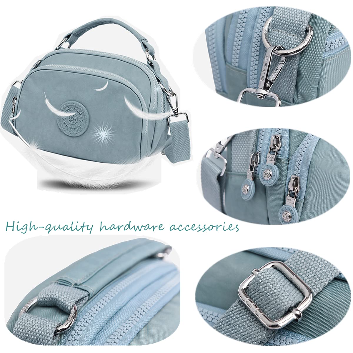 OPXTO Small Women's Crossbody Bag with Adjustable Strap - Phone Purse for Travel, Workout & Daily Use | Compact Shoulder Bag for Essentials