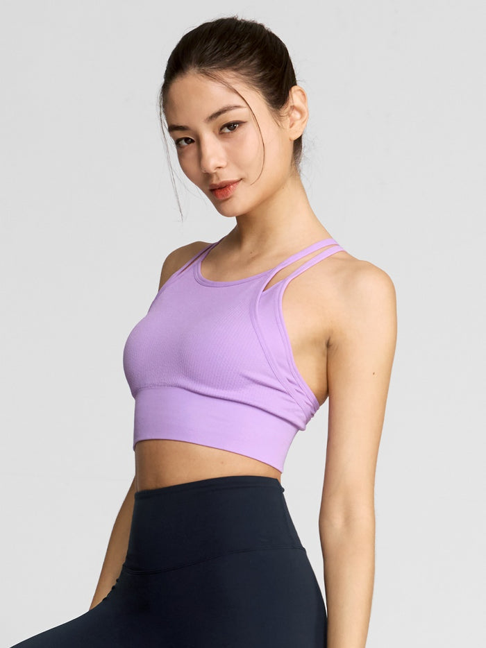 Comfortable Dual Layer Seamless Bra Top for Women - Wireless Support, Breathable Fabric - Perfect for Yoga, Workout & Everyday Wear