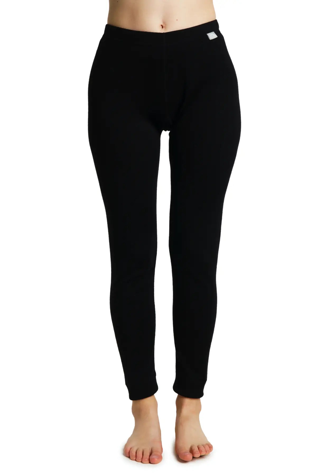 Women's Merino Wool Pants 250 GSM - Soft & Warm Winter Trousers for Hiking, Travel & Casual Wear - Black