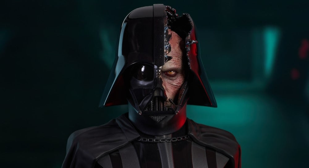 Diamond Select Toy Star Wars Legends 3D Darth Vader Bust 1:2 Scale - Obi-Wan Kenobi Duel Scene | Perfect for Collectors & Star Wars Fans Display