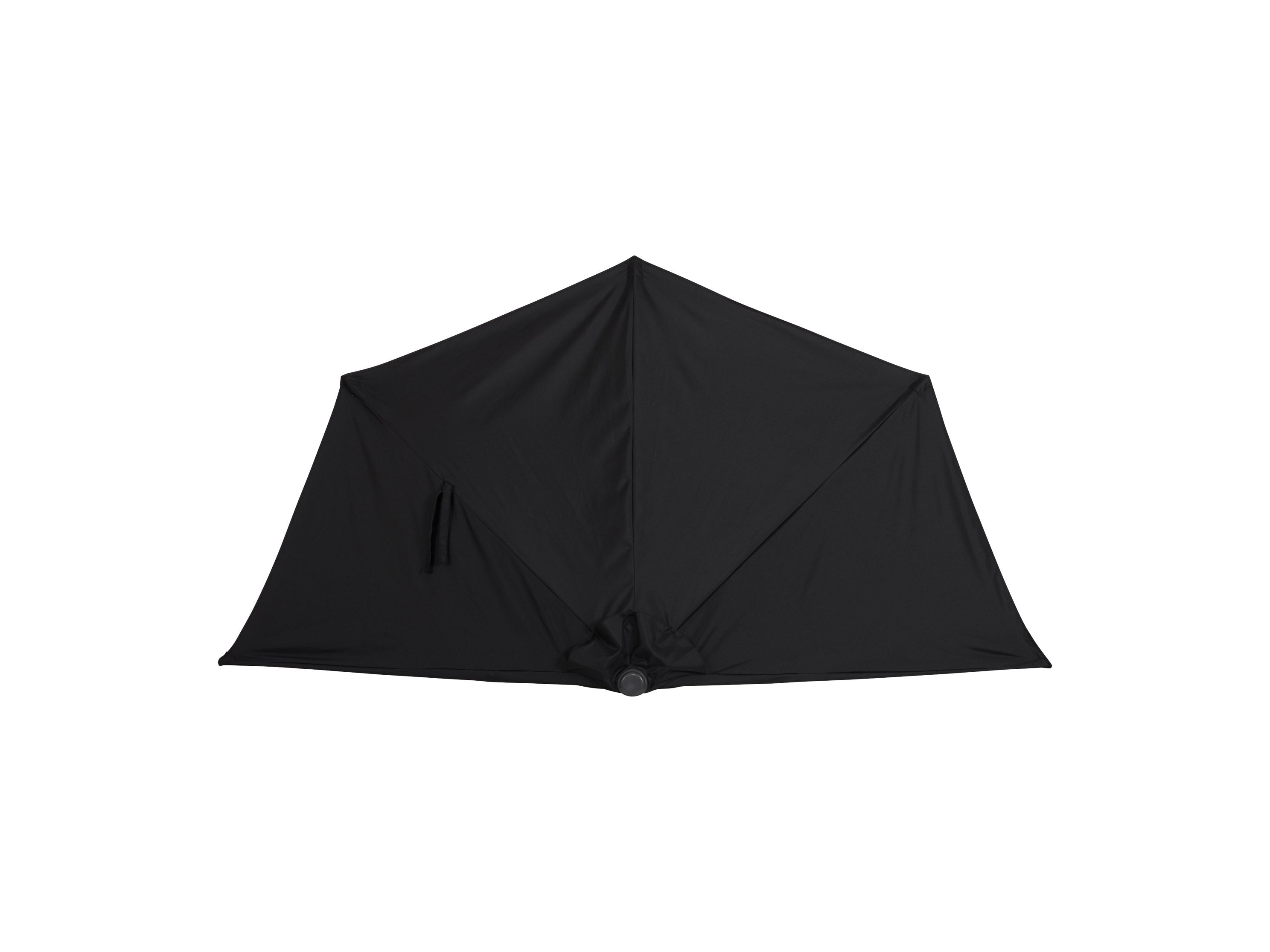 8.5ft Black Half Umbrella - Large Outdoor Patio Umbrella for Garden, Poolside & Backyard - UV Protection & Wind Resistant