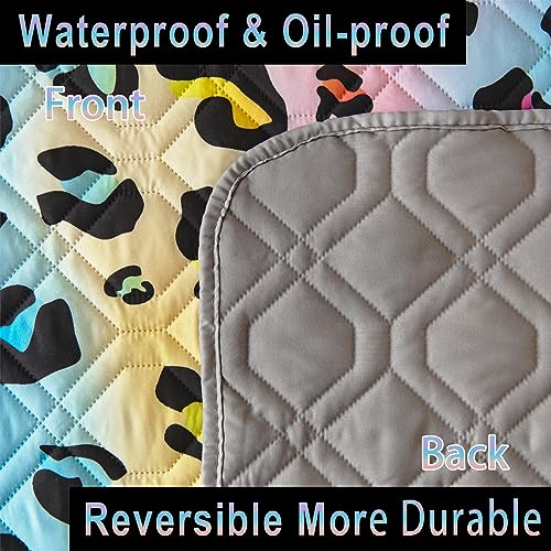 Rainbow Leopard Printed+gray