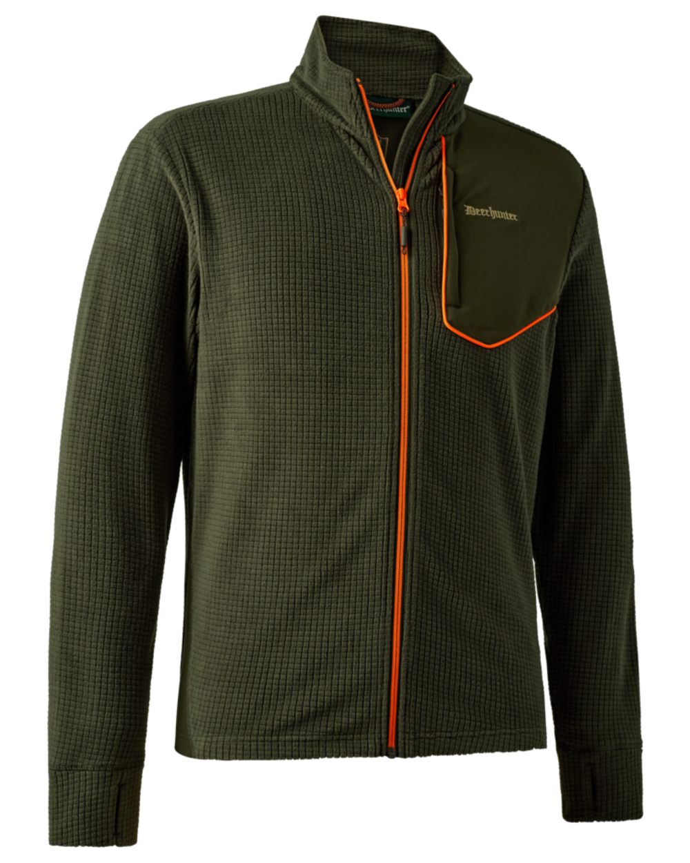 Deerhunter Chamois Full Zip Fleece Jacket for Men & Women - Soft Warm Winter Outdoor Jacket for Hiking, Camping & Casual Wear