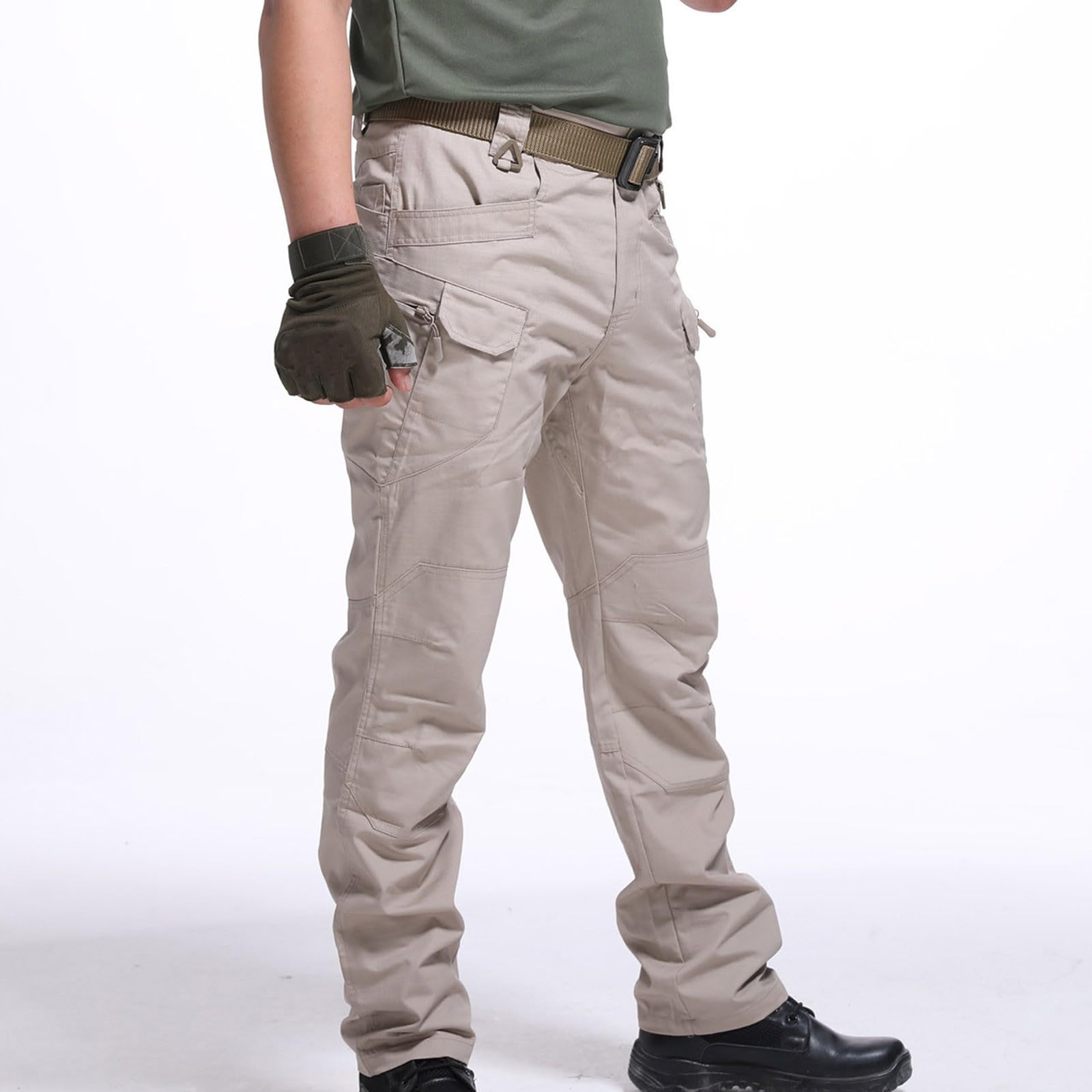 Men's Military Tactical Cargo Pants - Water Resistant, Relaxed Fit Outdoor Hiking Trousers - Army Combat Work Pants for Hiking, Camping & Outdoor Adventures
