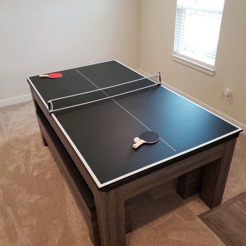 3 in 1 Multi-Game Table - Pool, Ping Pong & Dining Table for Indoor & Outdoor Fun | Perfect for Game Rooms, Patios & Family Gatherings | SKU: 357251