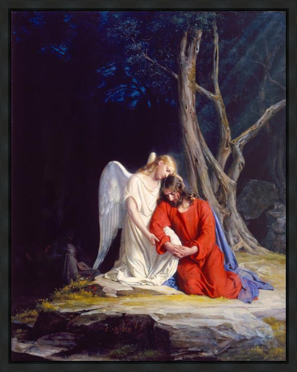 Gethsemane Gallery Wrap Canvas Art - Premium Hand-Painted Religious Wall Decor for Home & Church - Perfect for Living Room, Bedroom & Worship Spaces