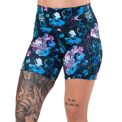 Down The Rabbit Hole Women's Casual Shorts - Comfortable Summer Shorts for Outdoor Activities, Travel & Lounge Wear