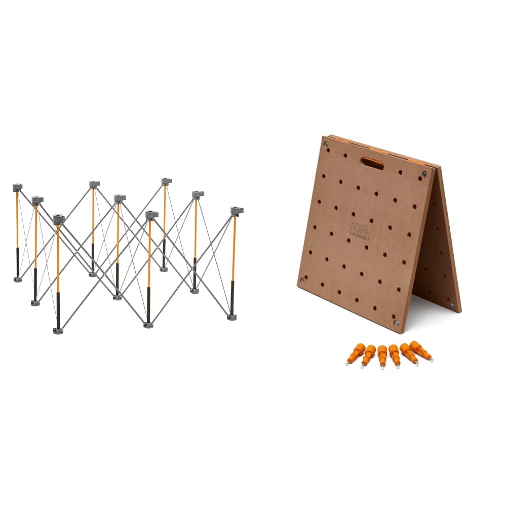 BORA Centipede CK9S 30-Inch Portable Work Stand with Table Top & Accessories - Perfect for DIY Projects, Construction Sites, and Outdoor Workbenches