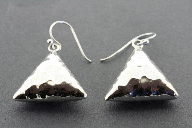 Handmade Samosa Stud Earrings - Indian Spicy Snack Inspired Jewelry for Women - Perfect for Diwali, Weddings & Ethnic Fashion