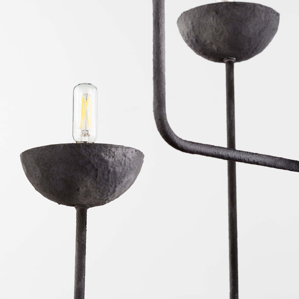 Modern Black Enoki 6-Light Chandelier by Cyan Design - Elegant Dining Room & Living Room Lighting Fixture for Home Decor