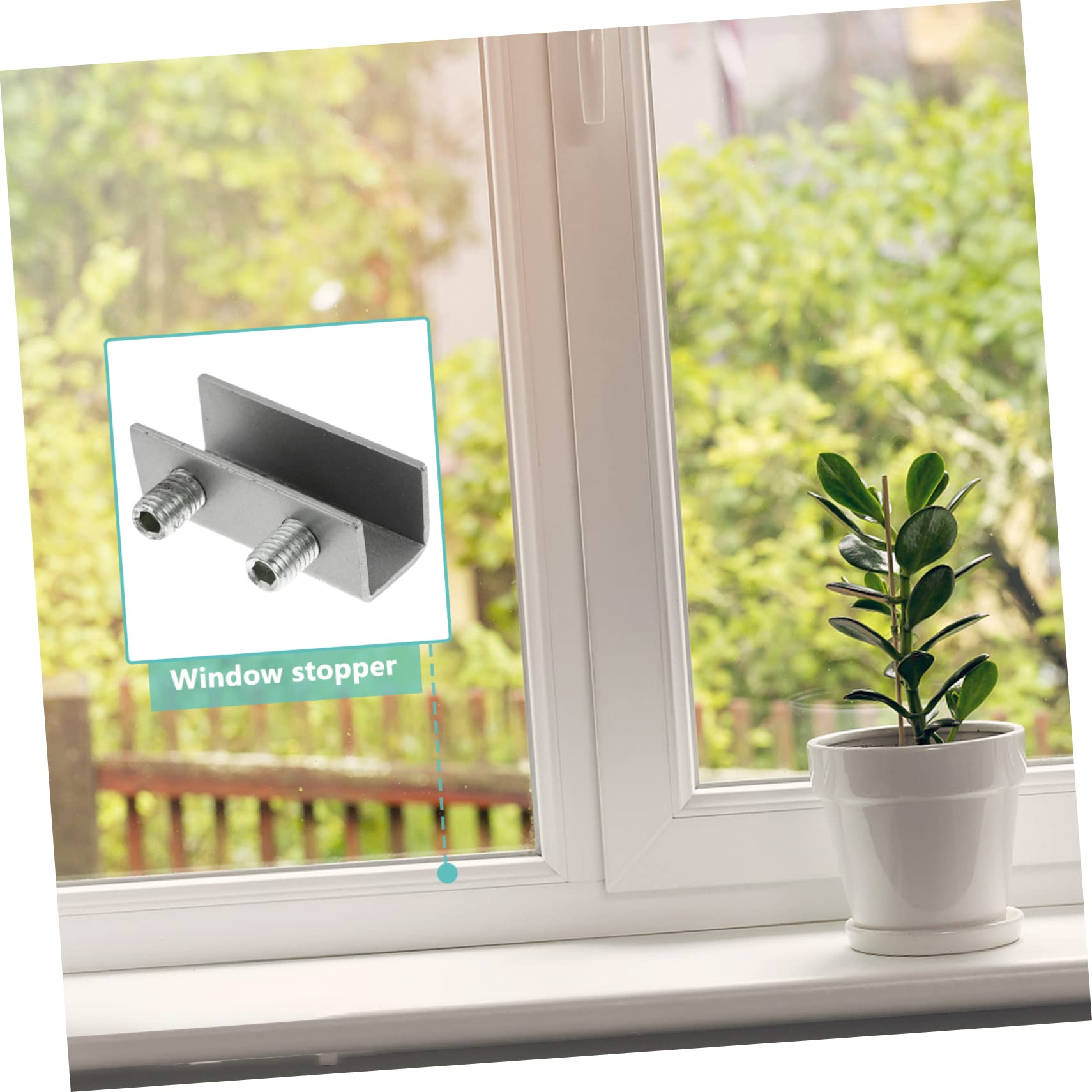 8-Pack Sliding Window & Door Locks - Childproof Safety Locks for Windows, Patio Doors, Garage & Wardrobe - Durable Aluminum Alloy Baby Proofing (Perfect for Home Security & Child Safety)