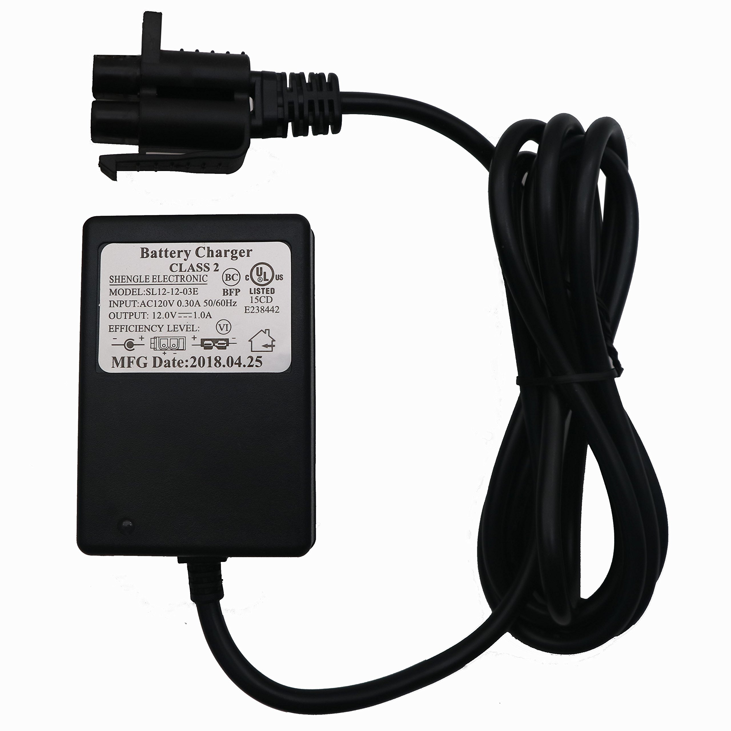 12V Kids Ride On Car Battery Charger - Replacement Power Adapter for Motion Trendz, Mega Trendz, Yamaha Raptor ATV & Disney FJ Cruiser Electric Toy Vehicles - Perfect for Outdoor Playtime & Indoor Charging