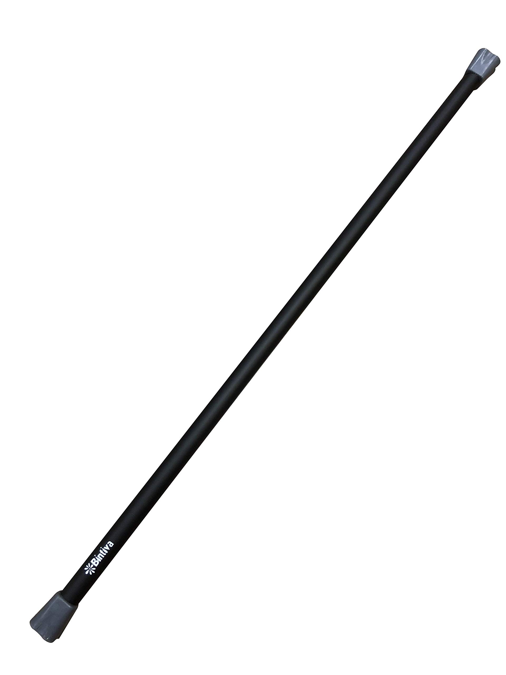 Bintiva Weighted Workout Bar - Padded Exercise Bar for Full Body Training | Home Gym, Strength Training & Fitness Workouts