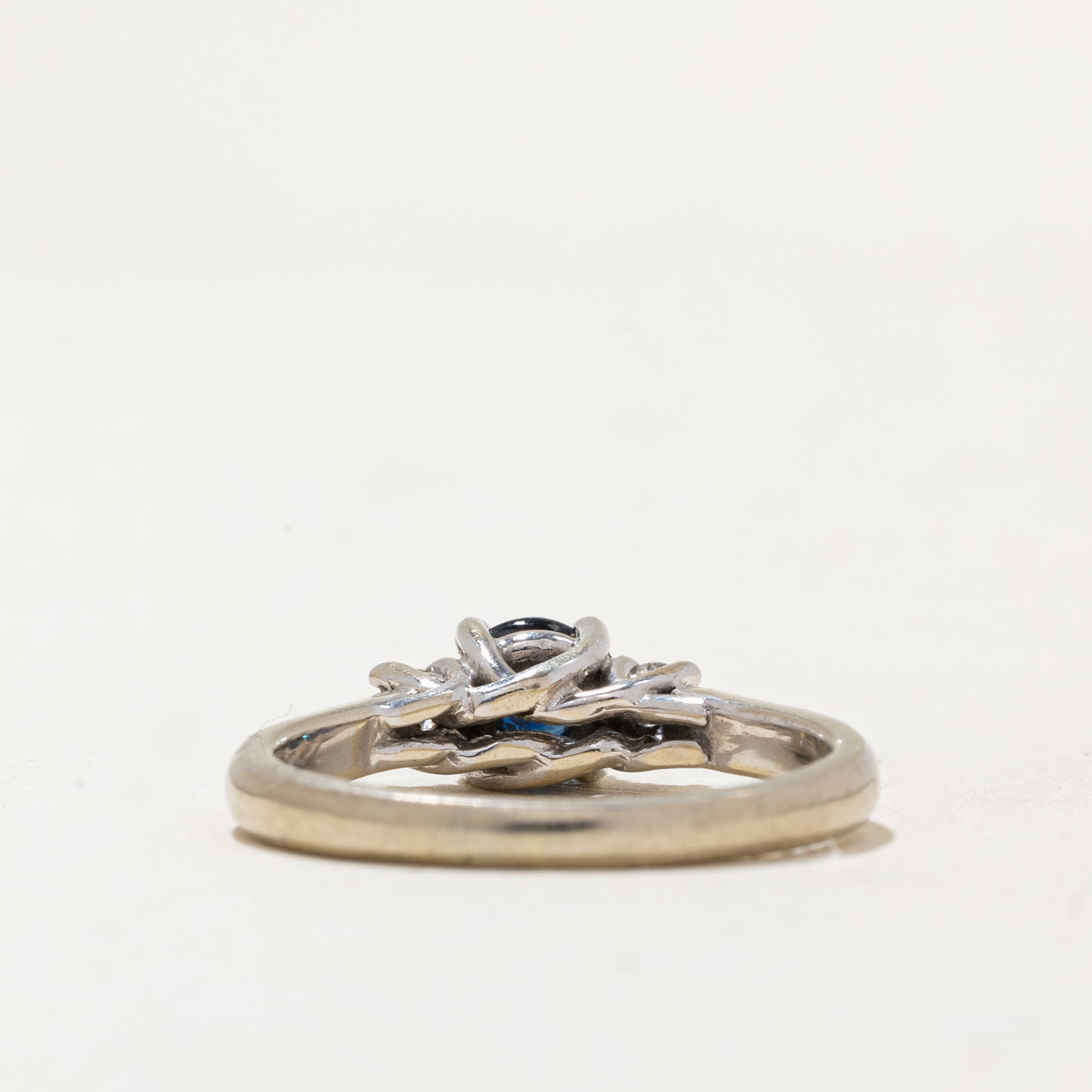 Exquisite 0.65ct Sapphire & 0.14ct Diamond Ring - Size 6.25 | Elegant Engagement & Wedding Jewelry for Women | Perfect Gift for Anniversary & Special Occasions