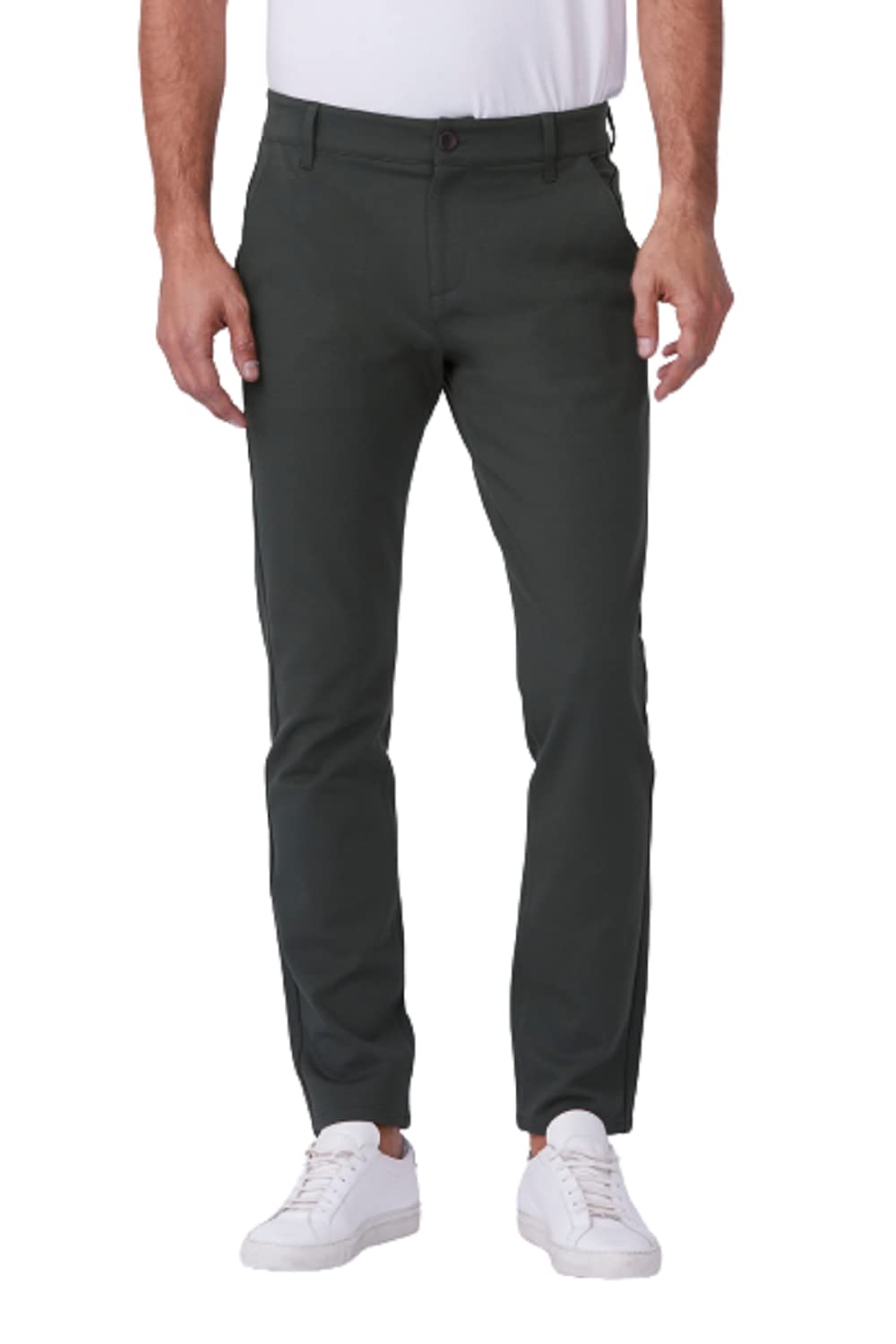 PAIGE Men's Stafford Slim Fit Dress Pants for Business & Office | Comfortable Stretch Wool Trousers for Work & Formal Occasions