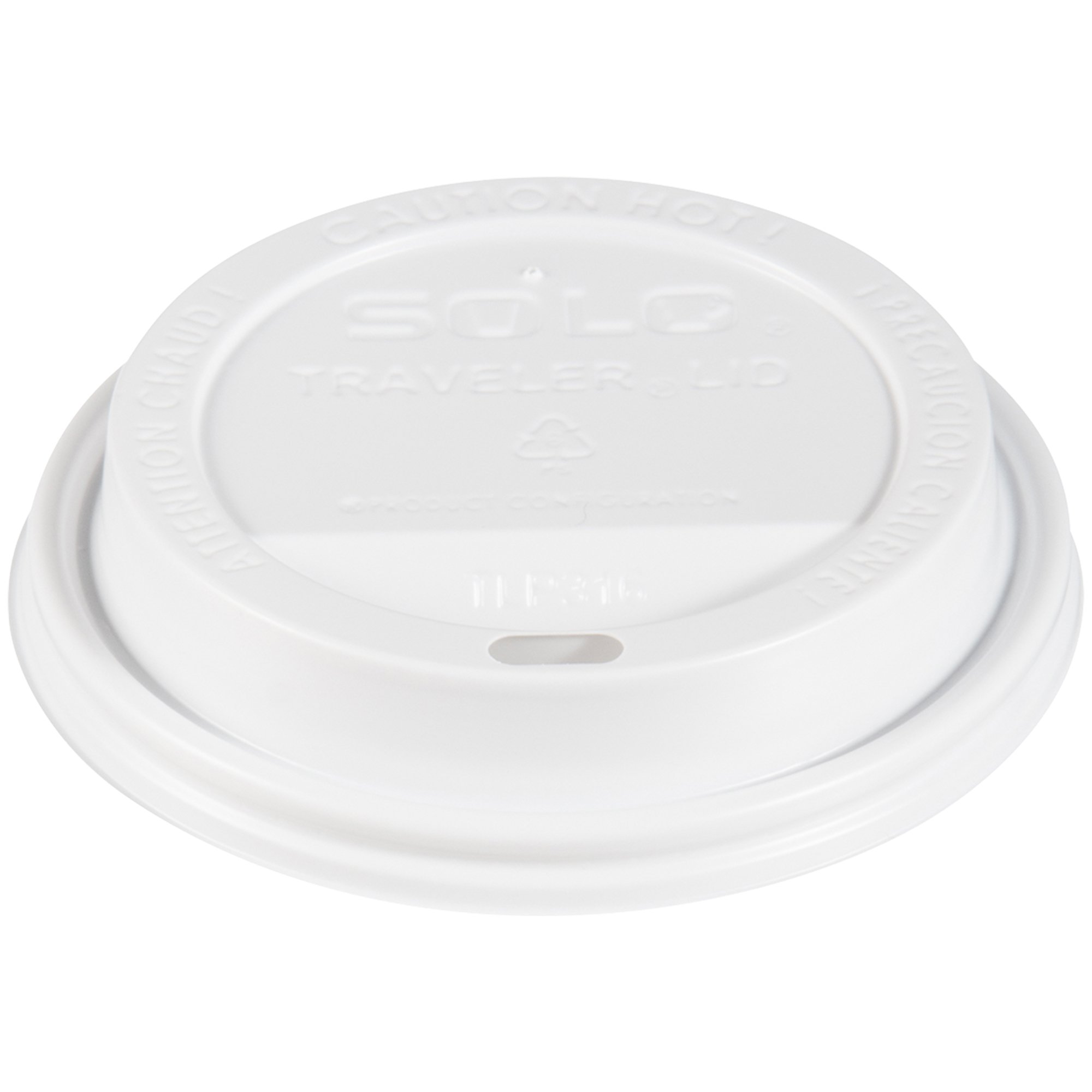 SOLO TLP316-0007 White Plastic Travel Cup Lids - 1000 Pack Compatible with SOLO Paper Hot Cups | Perfect for Coffee Shops, Restaurants & Office Use