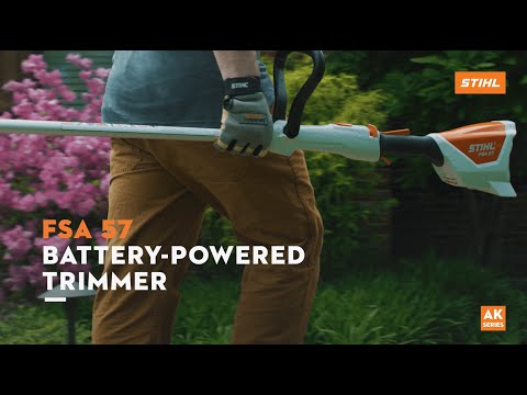 STIHL FSA 57S Cordless String Trimmer - 20V Lithium-Ion Battery Powered Lawn Edger & Weed Wacker - Lightweight & Quiet for Residential Yard Maintenance & Landscaping