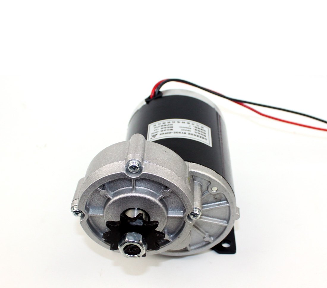 24V/36V/48V 450W Electric Rickshaw Motor Kit - DIY 3-Wheel Bicycle Conversion Kit with Brushed DC Motor & Gearbox for Electric Pedicab - Perfect for Cargo Transport, Food Vending & Eco-Friendly Commuting (36V Standard Kit)