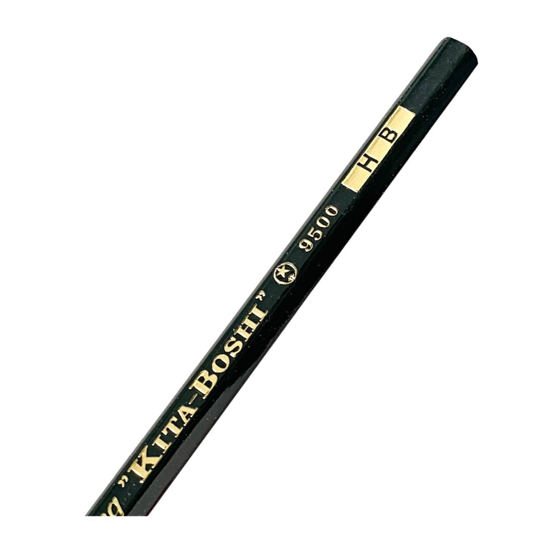 Kitaboshi Tokyo HB 9500 Pencils - Premium Wooden Graphite Pencils for Writing, Drawing & Sketching (12-Pack) - Perfect for Office, School & Art Projects
