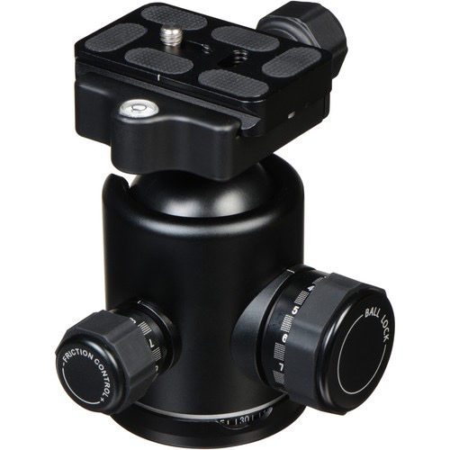 Benro B3 Double Action Ballhead Tripod Head - 360° Panoramic Rotation & Quick Release Plate for DSLR Cameras - Perfect for Landscape, Wildlife & Travel Photography