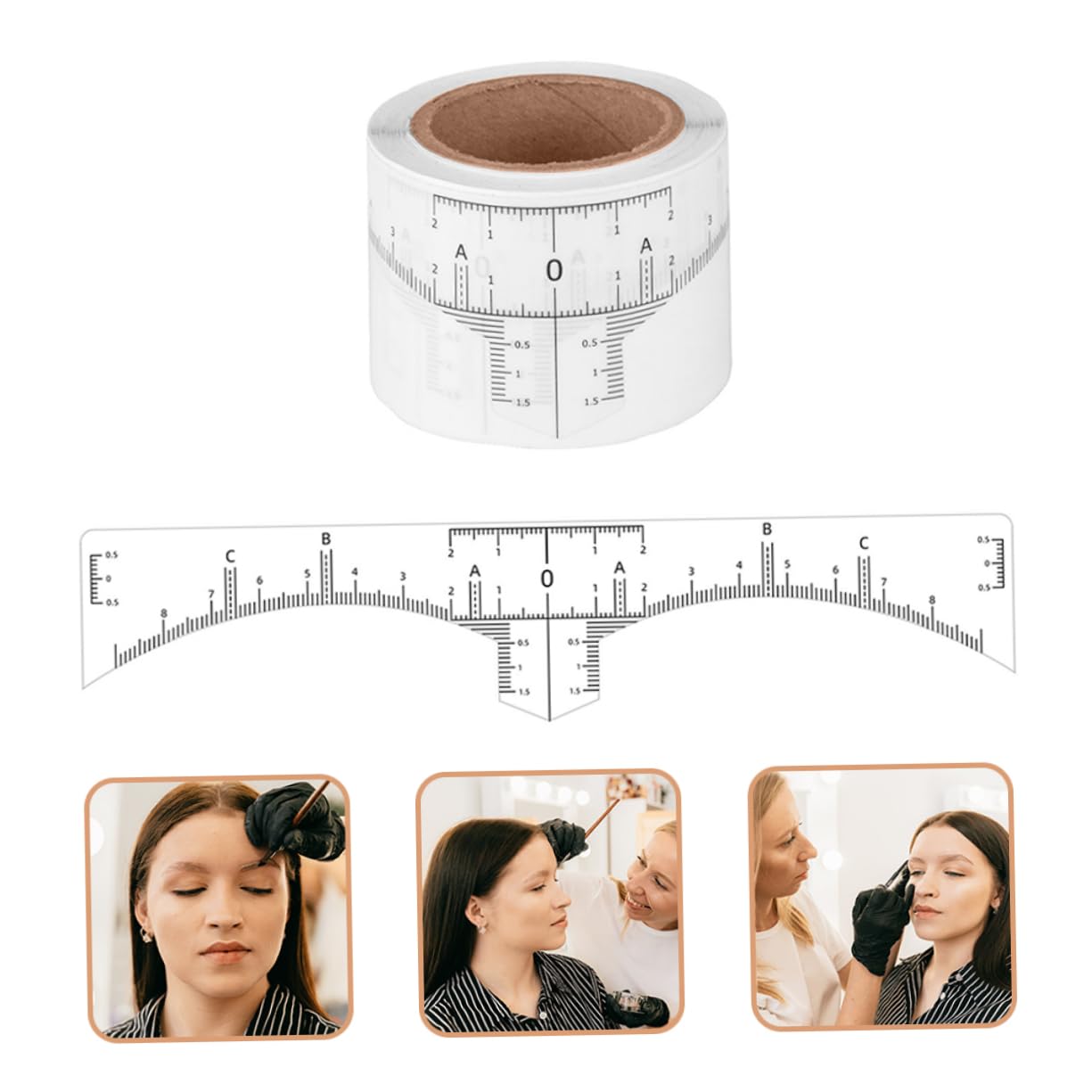 FRCOLOR 150 Pcs Eyebrow Stickers, Eyebrow Guide Stencil, Eyebrow Shaping Tool, Transparent Eyebrow Positioning Stickers – Perfect for Eyebrow Makeup, Shaping, and Symmetry – Ideal for Home, Salon, and Professional Use
