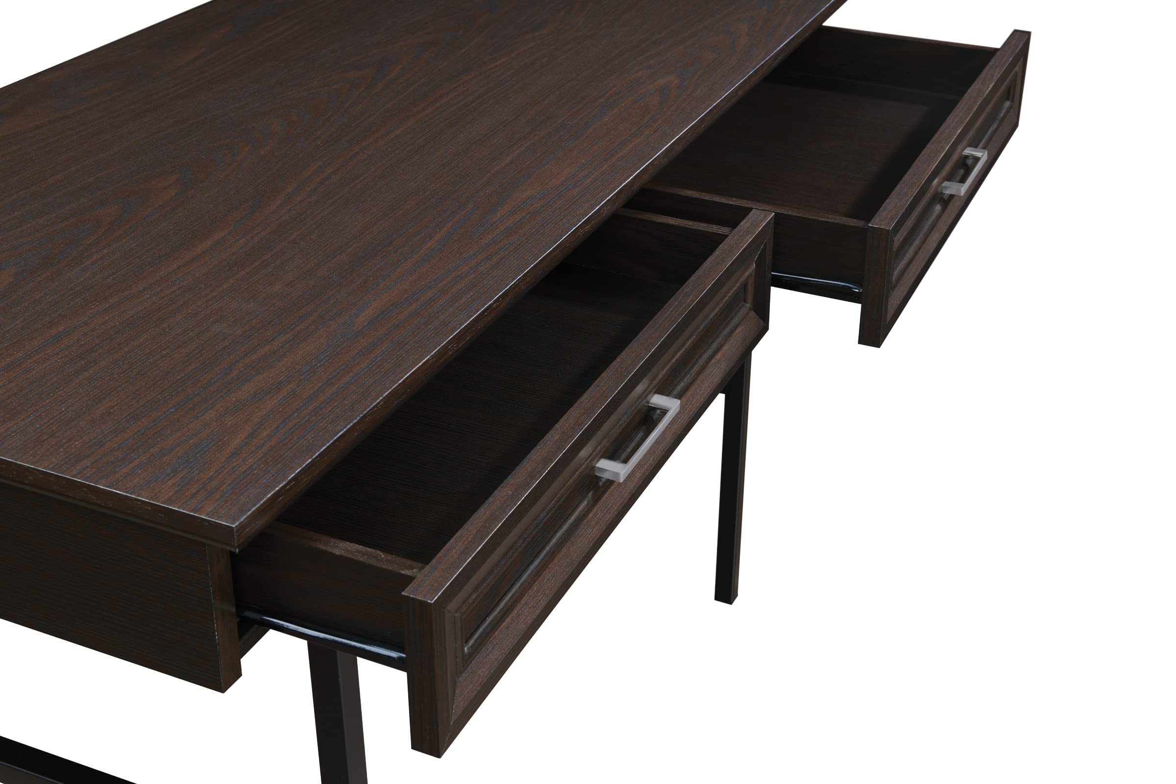 OSP Jefferson Writing Desk with Lockdowel Fastening System - Espresso Finish Home Office Desk for Study, Work & Remote Learning