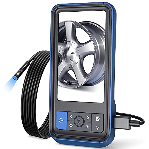 Teslong Dual Lens HD Borescope Camera - 1080p Waterproof Endoscope with Light & 32GB Card | 10ft Flexible Cable for Automotive Inspection, Plumbing, HVAC & Sewer Maintenance | Perfect for Mechanics, DIYers & Home Repairs