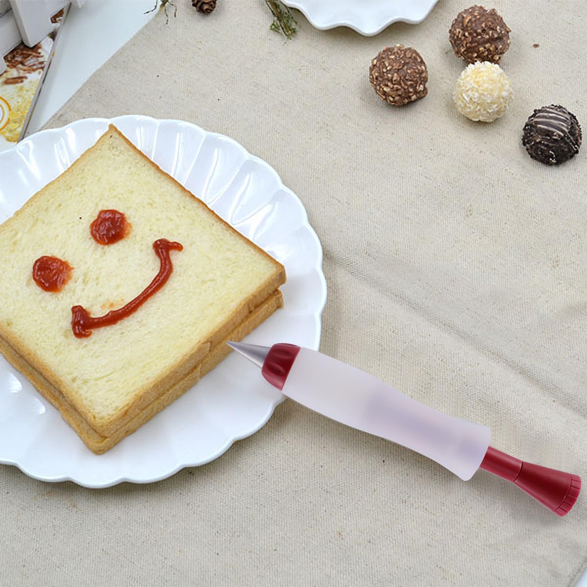 Silicone Chocolate & Jam Writing Pen - Baking Decorating Tool for Cakes, Cupcakes & Desserts | Perfect for DIY Cake Decorating, Dessert Topping & Creative Food Art