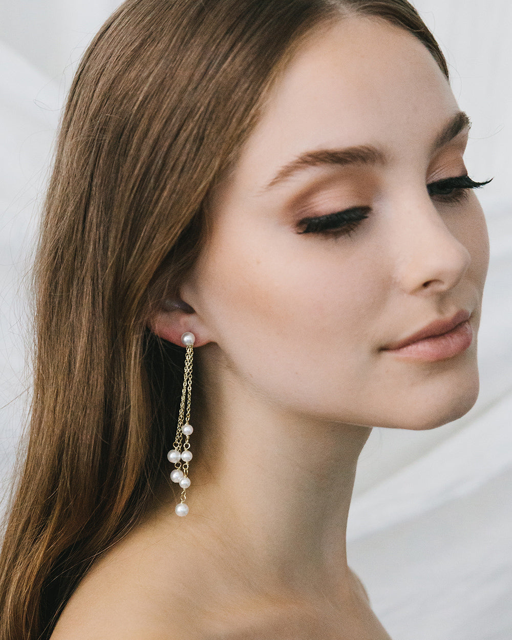 Kendall Pearl Earrings for Women - Elegant Freshwater Pearl Stud Earrings with Sterling Silver - Perfect for Weddings, Parties & Everyday Wear