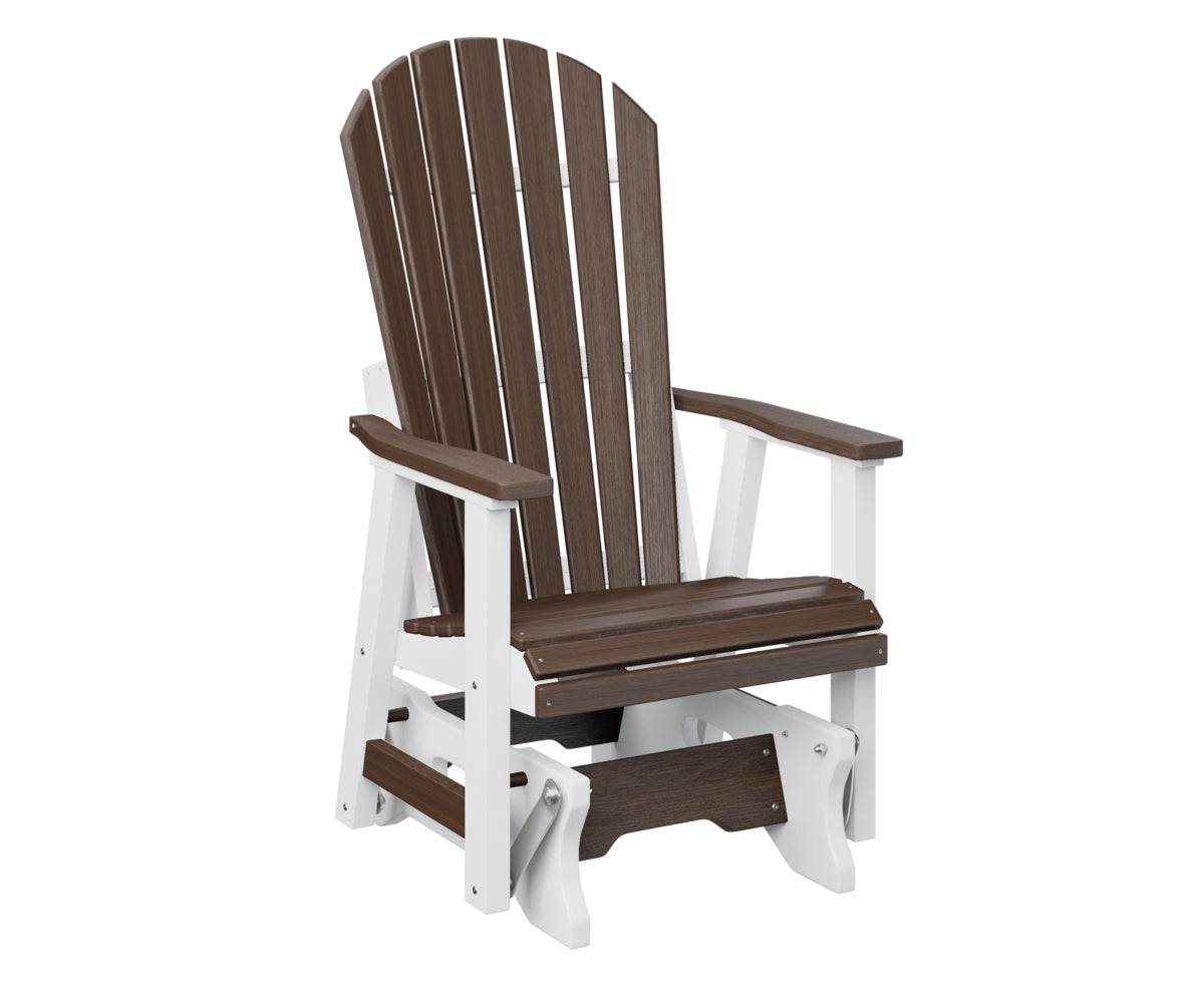 Berlin Gardens Comfo Back Single Glider - Outdoor Patio Rocking Chair with Ergonomic Support for Porch, Garden, or Deck Relaxation | Perfect for Reading, Lounging, and Enjoying Nature