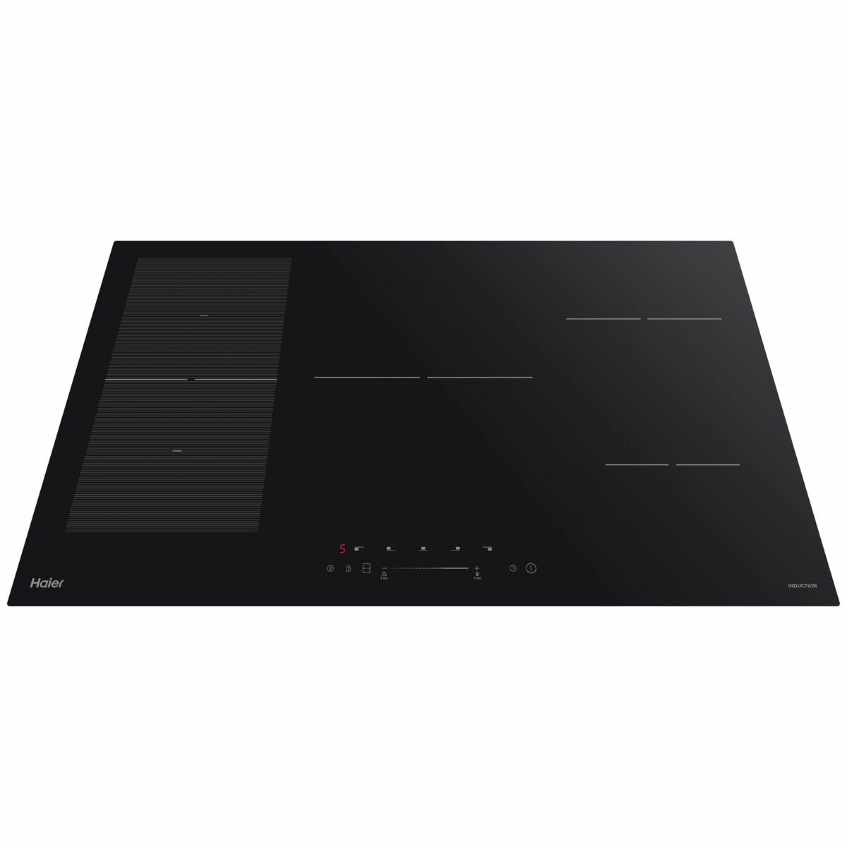 Haier 90cm Induction Cooktop with 5 Cooking Zones & Flexi Zone Technology - HCI905FTB3 (Ex Display) - Perfect for Home Kitchens, Restaurants & Outdoor Cooking