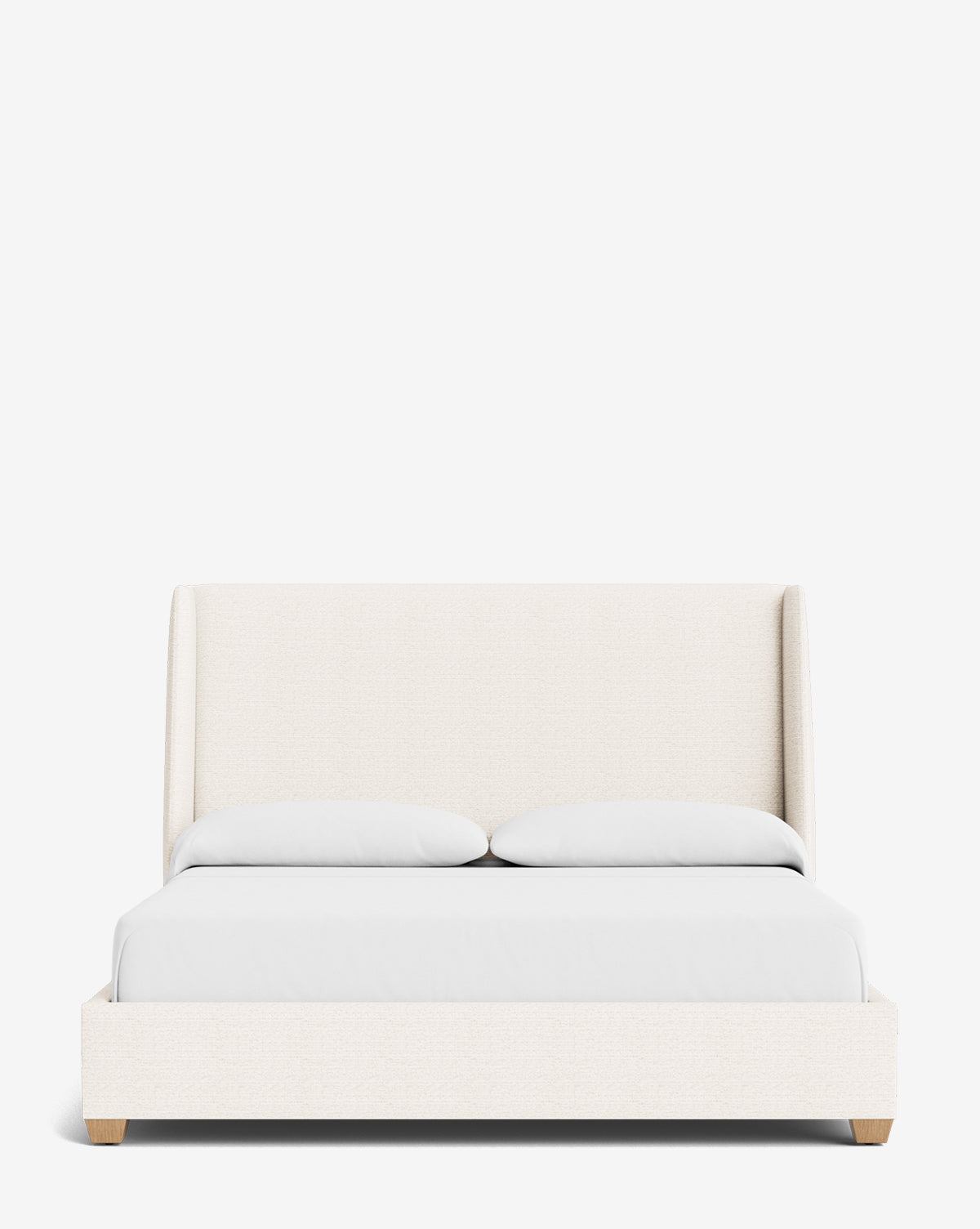 Walt Bed Tall Headboard - Queen Size Upholstered Bed Frame with Adjustable Height - Perfect for Modern Bedroom Decor & Small Spaces