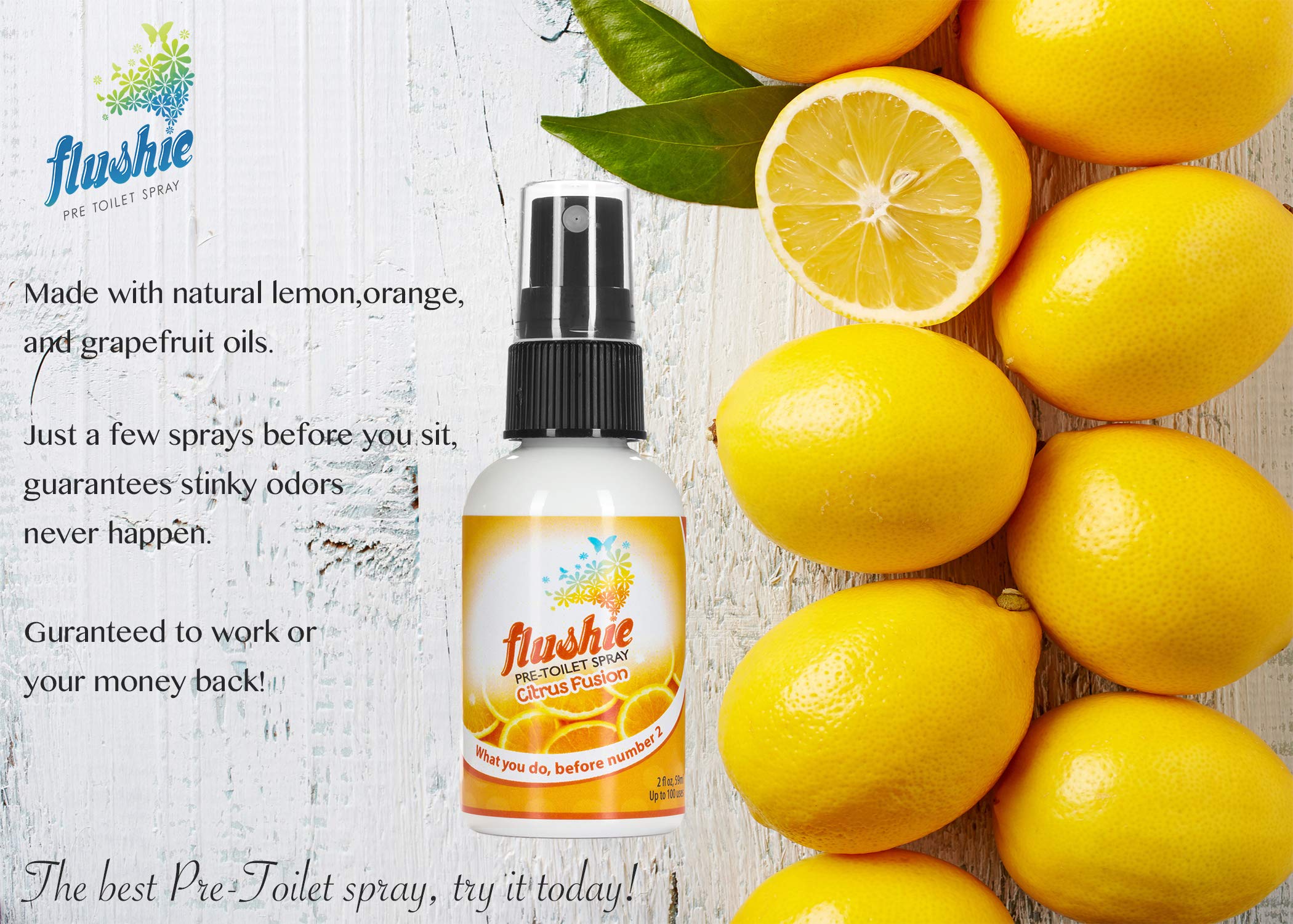 Travel Size Toilet Deodorizer Spray - Portable Bathroom Odor Eliminator for Poop Smell, Essential for Travel & Home Use - Freshens Air in Toilets, Cars, Camping & Small Spaces