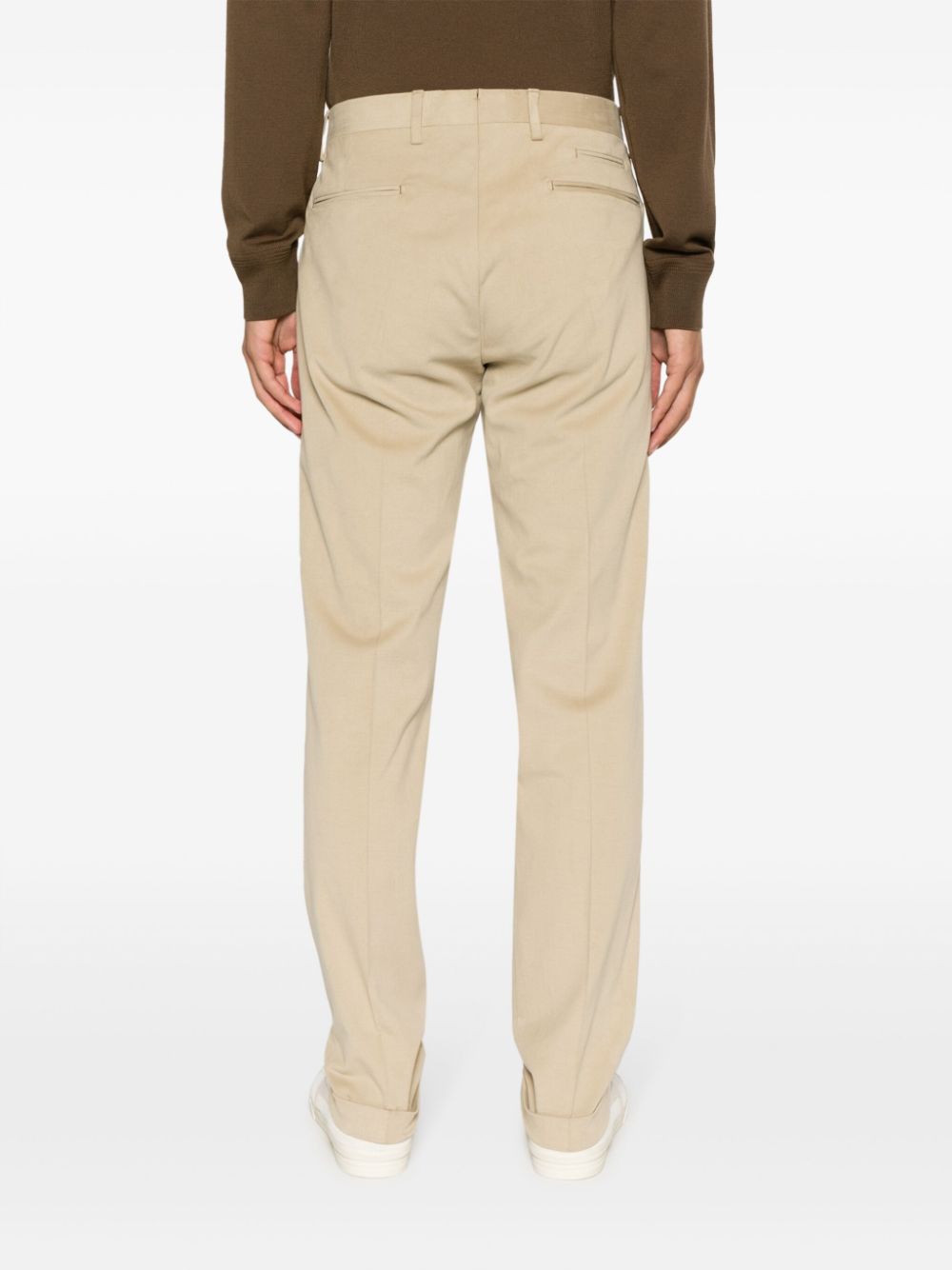 Briglia Women's Casual Beige Trousers - Comfortable High Waist Pants for Work, Office & Everyday Wear