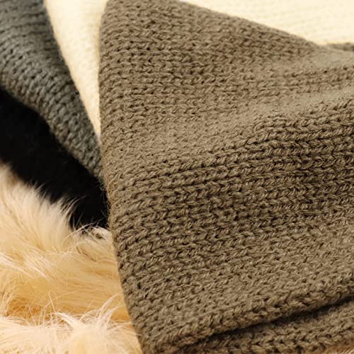 Crochet Ear Warmer Headband Set - 6 Pack Soft Knit Winter Headbands for Women & Girls - Perfect for Skiing, Running, Yoga and Cold Weather Protection
