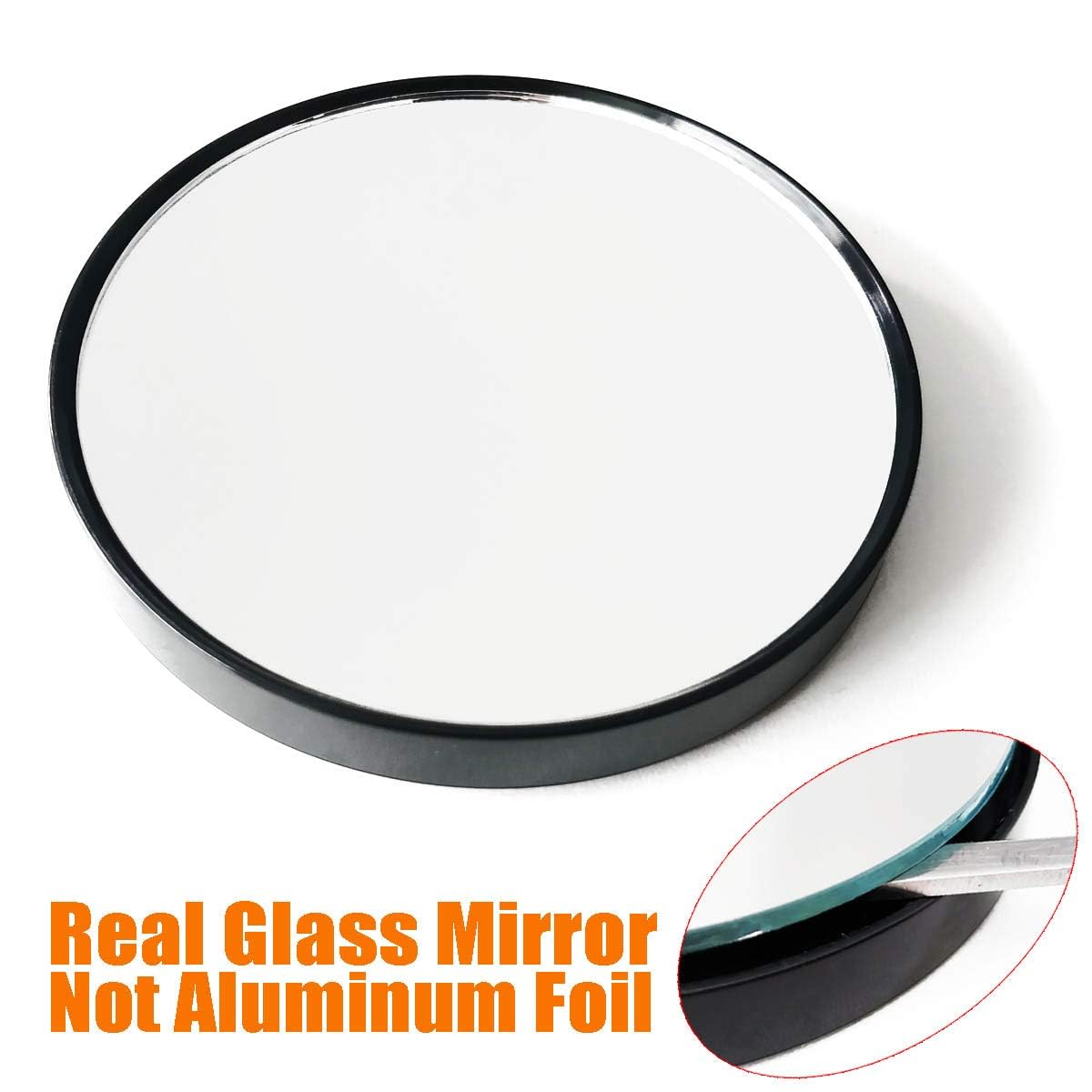 Stelliferous 5X Magnifying Mirror - Handheld Bathroom Makeup Mirror with Zoom for Shaving & Grooming | Portable Travel Vanity Mirror for Precise Makeup Application, Eyebrow Shaping & Skincare | Perfect for Home, Hotel & On-the-Go Use