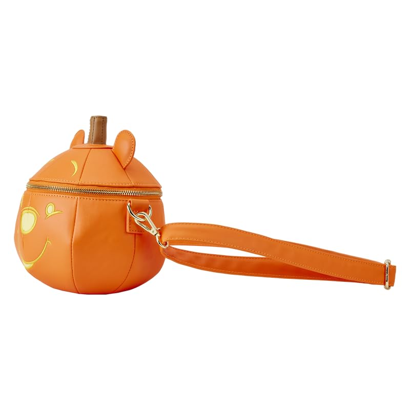Disney Winnie the Pooh Pumpkin Crossbody Bag - Loungefly Mini Backpack for Women, Cute Cartoon Purse for Disney Fans, Perfect for Halloween, Theme Parks & Daily Use