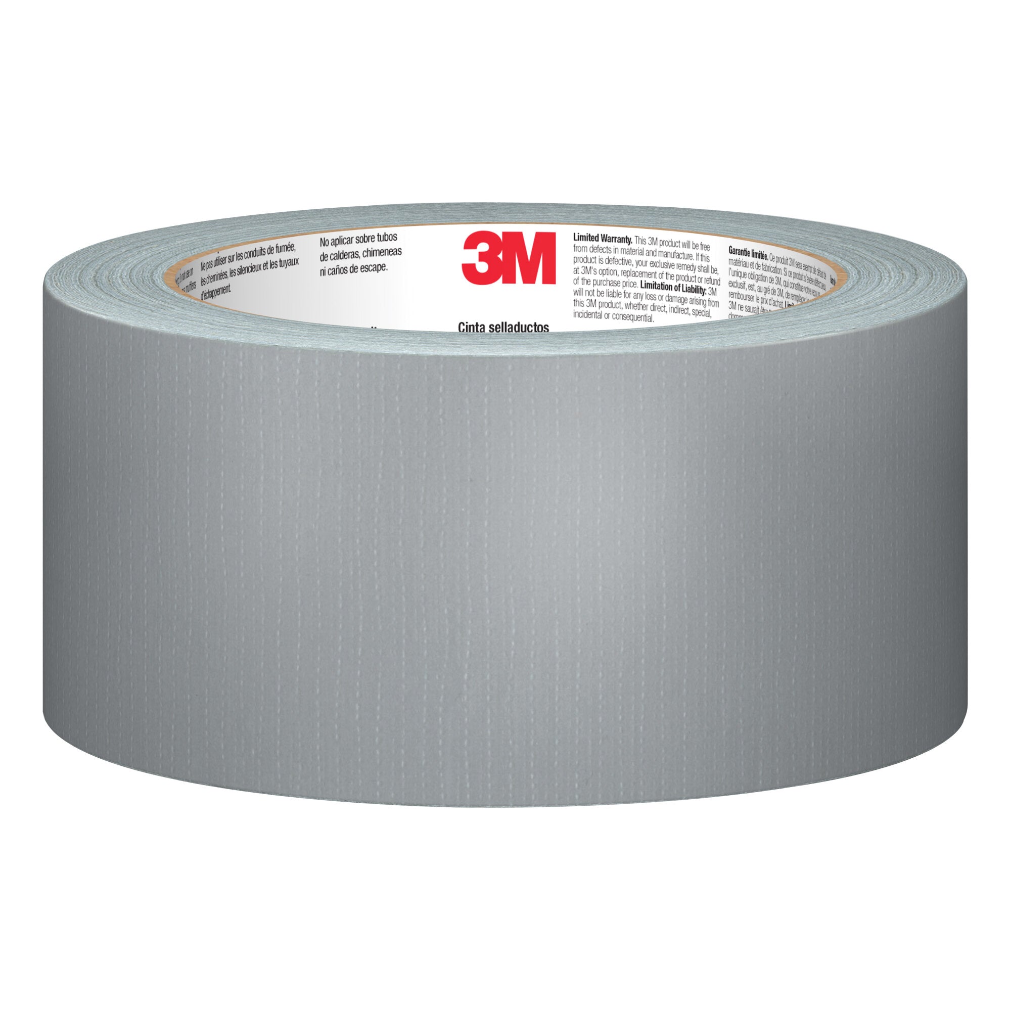 3M Basic Duct Tape 1055, 1.88 in x 55 yd (47.7 mm x 50.2 m) - Heavy Duty Adhesive Tape for Home Repairs, DIY Projects, and Emergency Fixes