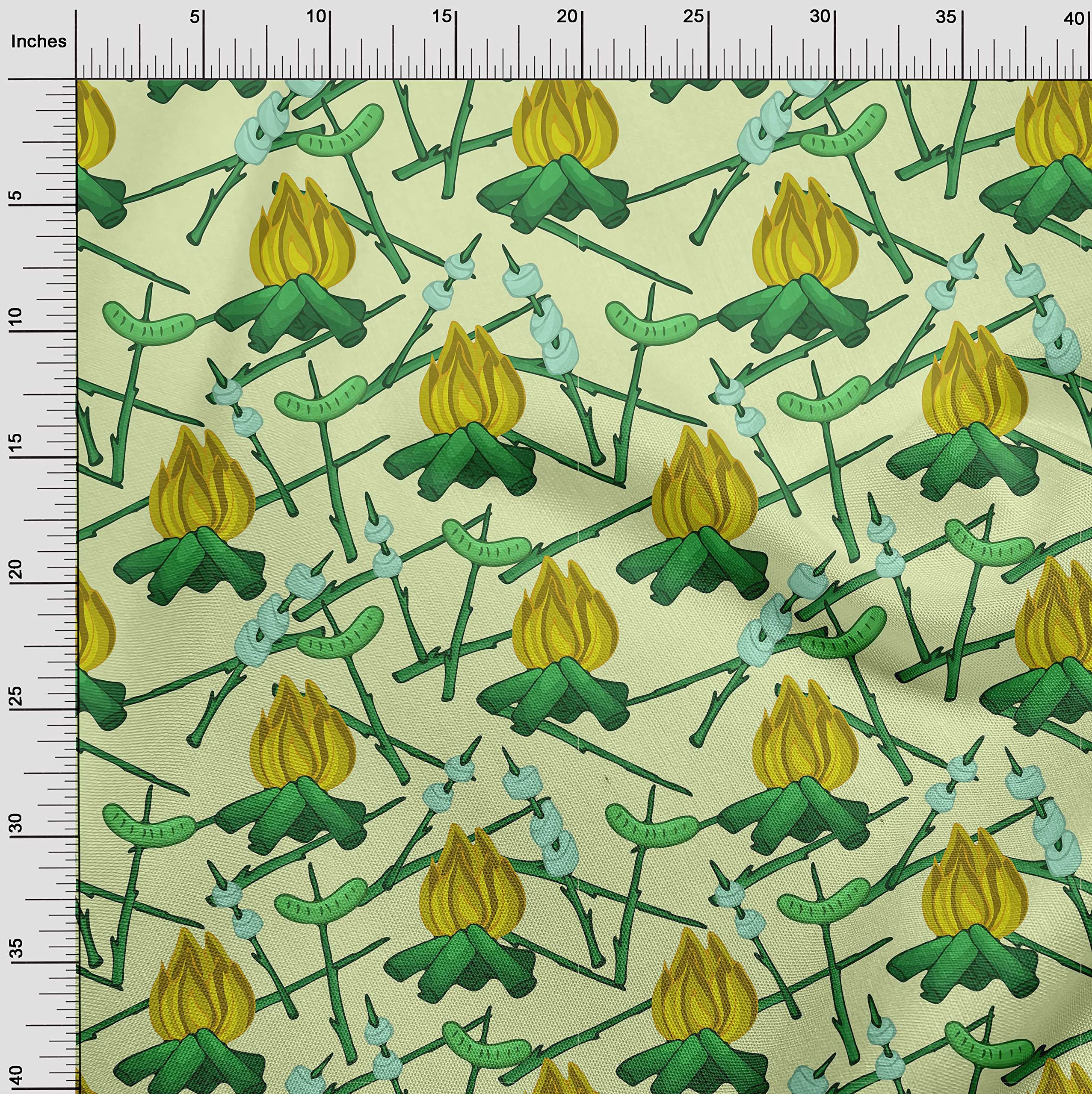 oneOone Velvet Lime Fabric by The Yard - 58