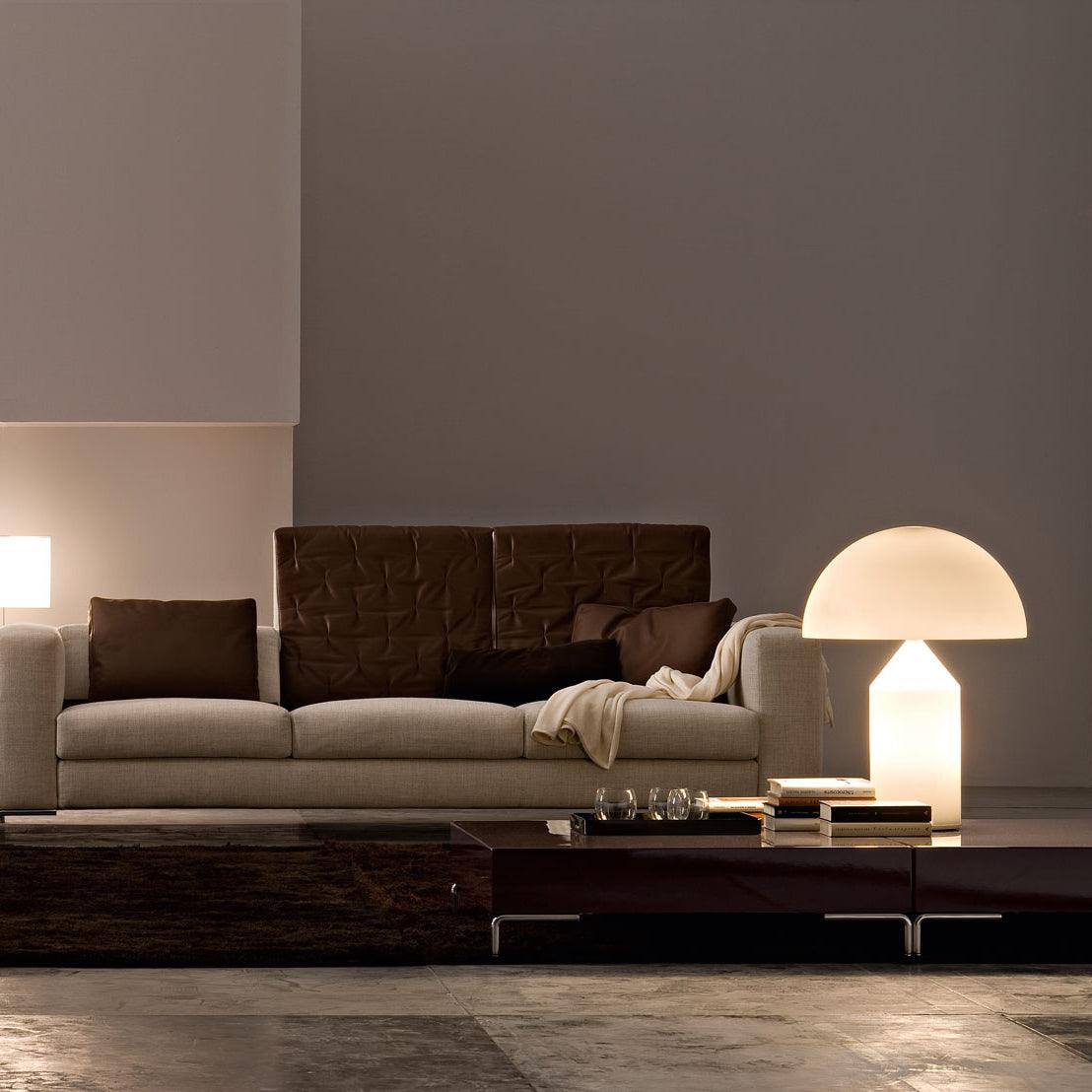 Atollo Glass Table Lamp - Modern LED Desk Lamp for Home & Office - Stylish Lighting for Living Room, Bedroom, or Workspace
