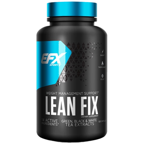 EFX Sports Lean Fix Fat Burner Supplement - 120 Capsules for Weight Loss & Metabolism Boost | Gym, Workout & Fitness Support