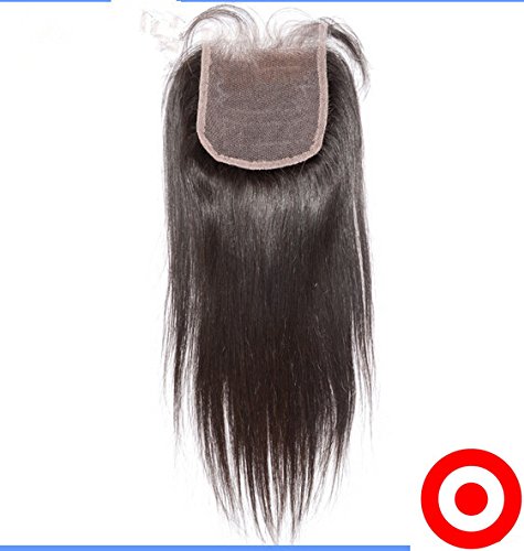 8A Grade 100% Virgin Human Hair Bundles with Lace Closure - 3 Straight Bundles (10