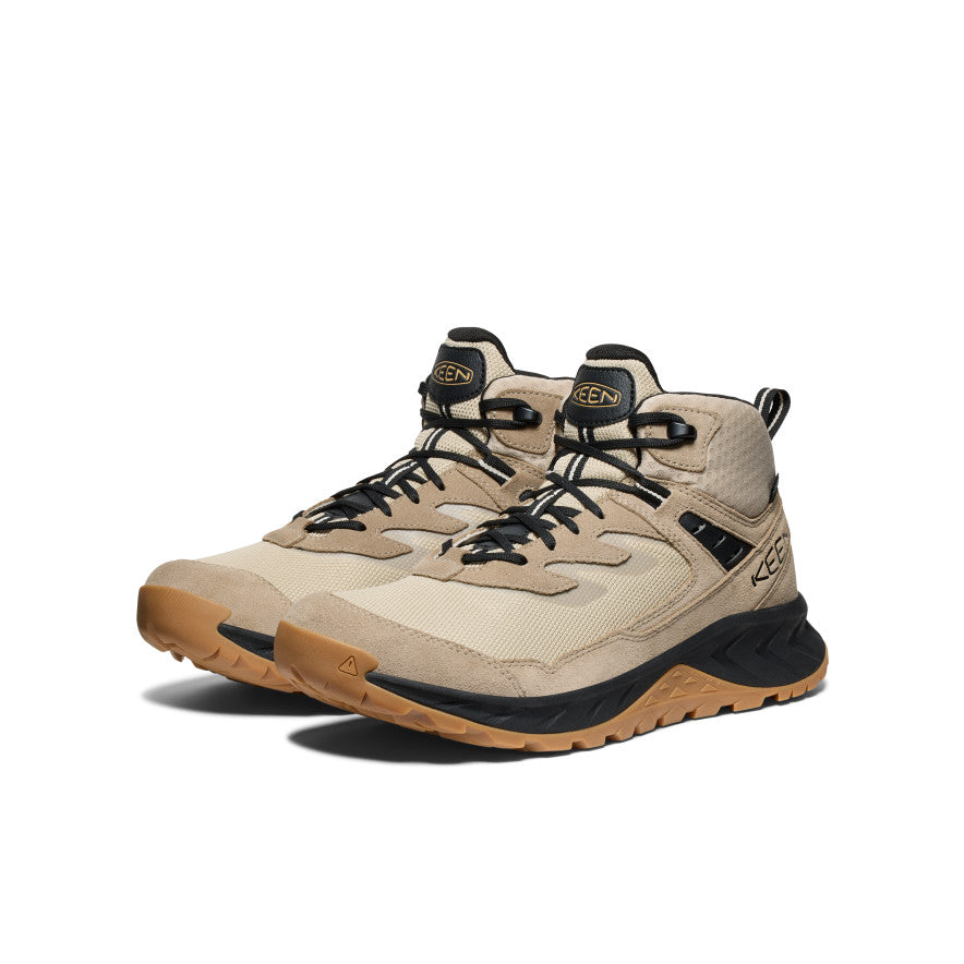 Men's High-Trail Waterproof Hiking Boots - Brindle/Oak Buff | Lightweight & Durable for Outdoor Adventures, Trail Running & Camping